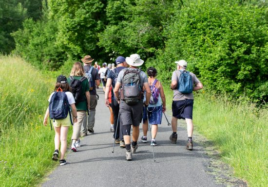 Parcours pédestre rouge