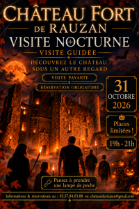 HALLOWEEN AU CHÂTEAU FORT ET À LA GROTTE CÉLESTINE DE RAUZAN !