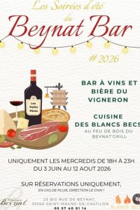Les soirées d&rsquo;été du Beynat Bar