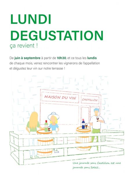 Lundi dégustation de la Maison des Vins de Castillon-la-Bataille