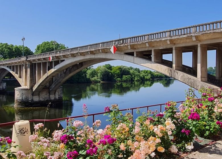 Fußgängerroute, um die Stadt zu entdecken