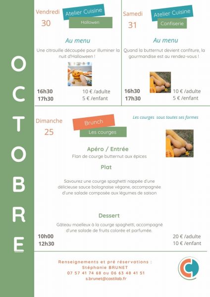 Ateliers culinaires Bio d&rsquo;Ici
